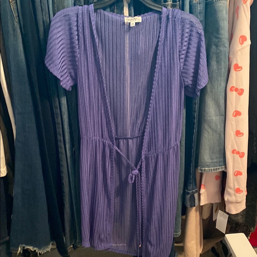 Jordan Taylor Purple Swim Coverup